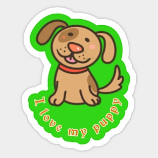 Puppy dog Sticker